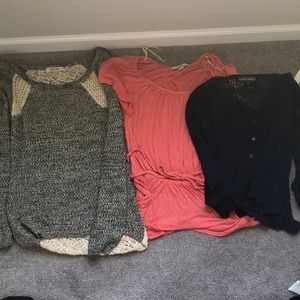 Lot of 3 size small tops